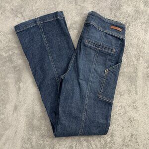 Anthropologie Pilcro Women's Trouser Boot Cut Jeans - Dark Blue